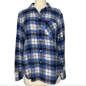 J. CREW Classic-Fit Shirt in Valley Plaid Flannel Small